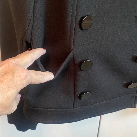 LOFT • Black Pea Coat - Picture 12 of 17